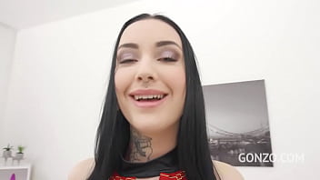 Preview 1 of 12 Yors Sex Ye Hd - Sharlotte Thorne first time to Gonzo with DP and Pee SZ2627