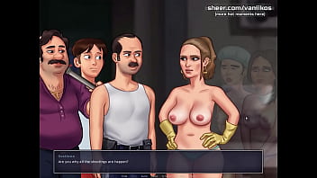 Preview 4 of Viol Et Arachage De Vetment - Summertime Saga[0.20.8] | Russian teen girlfriend with a delicious ass and hot tits successfully impregnated by boyfriend&#039_s big cock | My sexiest gameplay moments | Part #43