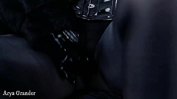 Preview 2 of Helping Father Shower - boobs ice cube teasing and black pantyhose fetish - Arya Grander