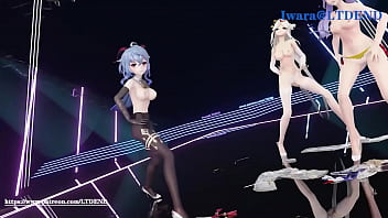 Preview 3 of Futabu Episode 4 Sub Uncensored - MMD R18 womens team