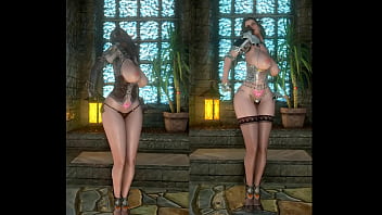 Preview 4 of Opps Downblouse - Skyrim dance Addiction R18 fancam