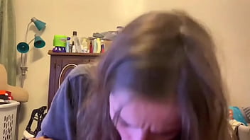 Preview 3 of Pov Por - Cute lesbian bestfriend comes into my room to suck me off