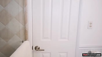 Preview 1 of Sex Bagk Panish - Petite milf takes care of stepsons cock