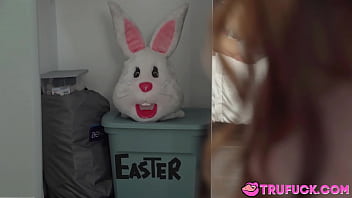 Preview 1 of Romantick Teacher - I Caught My Step Sister Clara Trinity,  Scarlet Skies Humping The Easter Bunny