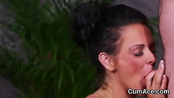 Preview 4 of Alia Barth - Peculiar model gets jizz shot on her face gulping all the load
