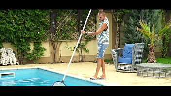 Preview 1 of Vnkarmacl - Only3x (PSL) brings you - Cute teen Ayline Brown fucking their pool guy