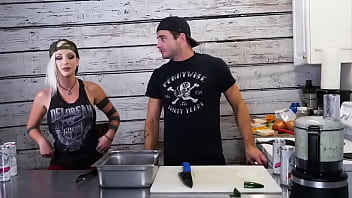 Preview 3 of Mom Friend Fack - ep 18 cooking for pornstars
