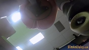 Preview 2 of Tv Ass Kandsx - Rollerskating big ass teen sucks shlong
