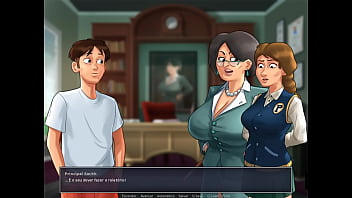 Preview 4 of Lana Rhodes Water - Summertime Saga ep 56 - Brincando escondido com a Nerd T&iacute_mida e muito Peituda
