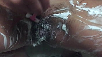 Preview 1 of Tushy Co - I shaved my pussy and washed my body. Masturbating