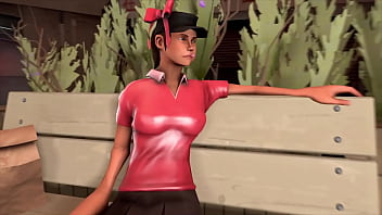 Preview 2 of Rape Me Harder - TF2 Femscout bubblegum breast expansion animation