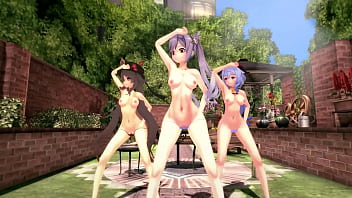 Preview 2 of Aged She - MMD R18 Genshin impact Keqing Hutao Ganyu Sexy Dance Heart