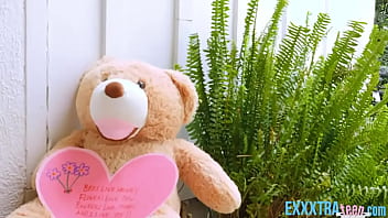 Preview 1 of Pilipino Sx Porn Video - Small Blonde Teen Sia Lust Enjoys Her New Teddy Bear