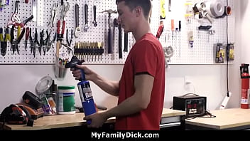 Preview 1 of Chaturbate In Us - Shy Young Boy Gets Rammed By His Step Father