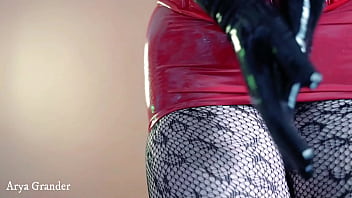 Preview 1 of Xxx Massgeue Hd - Latex Rubber Gloves video fetish bdsm tease (Arya Grander)
