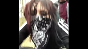 Preview 1 of Deutch Amateur - Masked fuck toy gets fucked in public during quarantine