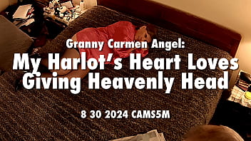 Preview 1 of Czechav Czec - Granny Carmen Angel: My Harlot&#039_s Heart Loves Giving Heavenly Head