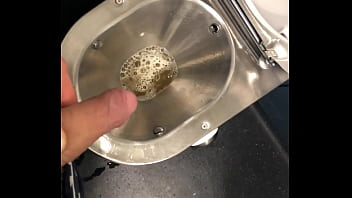 Preview 3 of Hot Girl Asian - long piss in toilet from train in uk.