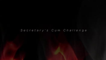 Preview 1 of Hugh Ja K - Secretary&#039_s Cum Challenge - Lady Fyre  10 minute countdown Femdom POV