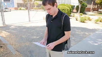 Preview 1 of Vichatter Young Vids - Tight Asian pussy riding classmates fat cock