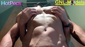Preview 3 of Monster Cock Petite Anal - Great Nipple Play and pecs worship!