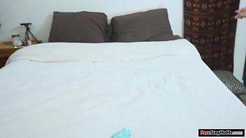 Preview 1 of America Gang Bang - Busty milf fucked doggystyle by stepson
