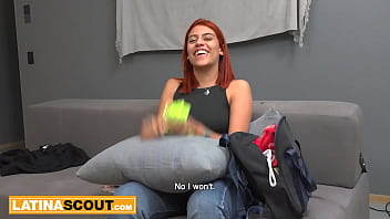 Preview 2 of Camilla Belle Porn Fakes - Disappointment Of A Redhead Latina Stepbae Fucked At Casting!