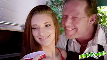 Preview 1 of Doggy Hd - Stepdaughters Jaycee Starr and Natalie Knight enjoying their stepdaddies mature cocks