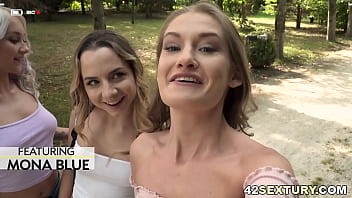 Preview 1 of Boys Saxi - Tiffany Tatum,  Mona Blue and Marilyn Sugar going super lesbian