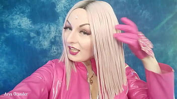 Preview 2 of Fatty Ass Licking - pvc vinyl fetish and dirty talk (Arya Grander)