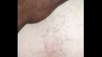 Preview 1 of Asi Ticas Cojiendo - Amateur interracial couple white chubby milf Hairy Pussy and Ass doggy from her BBC hidden iPhone camera backshot cum shot watery nutt