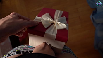 Preview 1 of Just Two - Horny blonde got a dick in a box and tried it in her tight ass. Karneli Bandi
