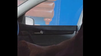 Preview 2 of Sex Poer Hd - Trucker gives thumbs up after seeing cock
