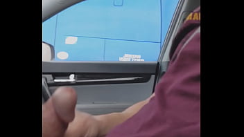 Preview 3 of Sex Poer Hd - Trucker gives thumbs up after seeing cock