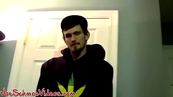 Preview 2 of Full Sex And Prone Video - Amateur does an interview before masturbating and cumming