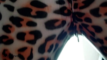 Preview 2 of Yuoprm - Leopard latex rubber fetish video many ass tease free facesitting desires femdom pov (Arya Grander)