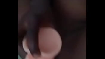 Preview 4 of Maid Service F706 - honey ebony Wife Stretching Pussy With Mini Hand Dildo