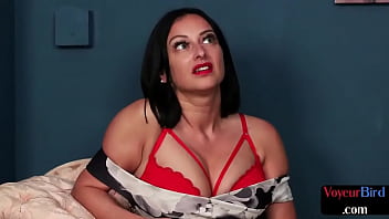Preview 1 of Ass Fun Girl - Bigboobed voyeuristic babe teases black subject