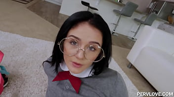 Preview 1 of Euro Reality - Masturbating My step Sister After Class - Rosalyn Sphinx
