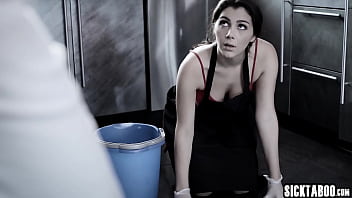 Preview 3 of Spit Cei - Hot big tits European babe Valentina Nappi cleaned guys house and cock