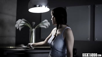 Preview 1 of Spit Cei - Hot big tits European babe Valentina Nappi cleaned guys house and cock