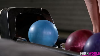 Preview 1 of Bather And Seter - 2 Lucky Studs Have Lucky Strike at the Bowling Alley when They Have an Orgy with Anissa Kate &amp_ Nataly Gold GP1775