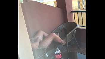 Preview 3 of Hindi Muslim Sex - Caught me wanking on balcony