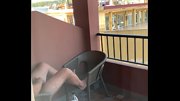 Preview 4 of Hindi Muslim Sex - Caught me wanking on balcony