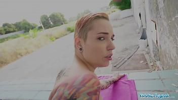 Preview 3 of Maleno Morgan - Public Agent Siliva Ruby gets her tattooed body fucked in a public place