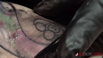 Preview 2 of Sex Tourisut - Marie Bossette gets a painful tattoo on her leg
