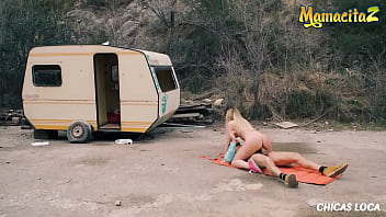 Preview 3 of Squaiting Of Girls - CHICAS LOCA - (Selvaggia &amp_ Ramon Nomar) Nympho Russian Fucks With Into The Wilderness