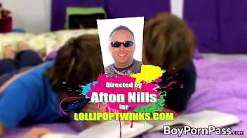 Preview 1 of Aunts Nephew Mom - Stunning teen Damien Bellevie gets warm and sticky facial