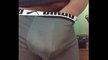 Preview 4 of Xxxsexvideo Momand Son - Showing off bulge and playing with cock