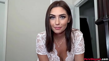 Preview 1 of Www Xxvi Videos - Brunette Teen StepSister Vivian Taylor Wakes Up StepBrother For Banging  - SisLovesMe